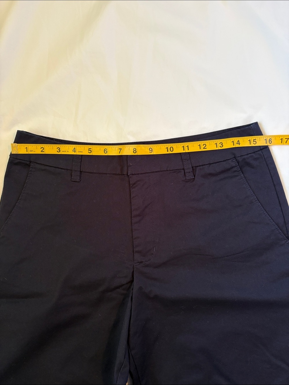 Matty M Medium Navy Blue Bermuda Shorts Long Walking Shorts Coastal Preppy - Picture 5 of 7